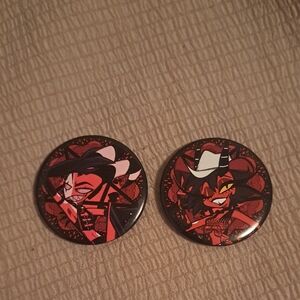 Helluva Boss Button Pins